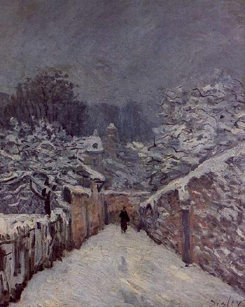 Alfred Sisley Snow at Louveciennes France oil painting art